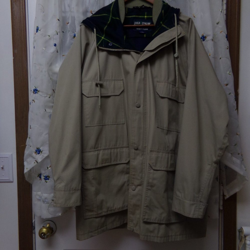 FIELD & STREAM WOOL LINED COAT XL LIKE NEW